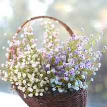 안개꽃 고급 인조 조화장식, 블루바이올렛