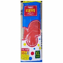 고무장갑(특대 빨간 태화)X2 설거지 청소 라텍스 주방 다용도, 단품