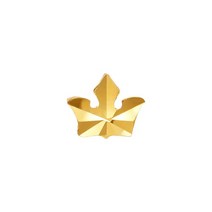 [KT알파쇼핑][한국금다이아몬드] 여자 순금 한쪽 미니 귀걸이 왕관 24K 0.33g 금귀걸이