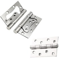 스테인리스 도어용 이지 평경첩 고정판 볼베어링 일반경첩, 이지경첩2pcs
