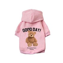 디자이너 만화 곰 애완 동물 강아지 옷 따뜻한 면 개 후드 스웨터 치와와 테디 작은 중형 소녀 의상, [04] XL, [11] 11
