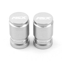 휠캡스티커 혼다 오토바이 CNC 휠 타이어 밸브 스템 캡 밀폐 커버 MSX125 Grom MSX 125 2013 -, 08 Silver