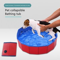 강아지 수영장 소형에서 대형견을 위한 애완동물 목욕 야외 PVC 욕조 및 키디 풀, 6.Blue 50x8cm
