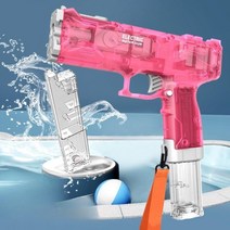 워터건 물총 자동연발 워터파크 수영장 놀이, 핑크