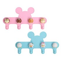 디즈니 썸썸 DIY 피규어 벽걸이 다용도 홀더, 블루