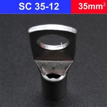 전선 전기 터미널 커넥터 자재 용품 10PCS/5PCS 구색 주석 도금 구리 러그 링 압착 단자 와이어 용접 케이, 12 SC35-12, 5PCS
