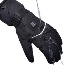 [제임스 스토어] 충전식 발열장갑 5000mAh 배터리 등산 캠핑 야외활동, 남성블랙