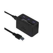 Kingwin USB HUB 어댑터 w/ 메모리 카드 리더기 작성기 및 USB 3.0 HUB 콤보 - Macbook 노트북 데스크탑용 고속 SD MS Micro M2 CF 카드, USB 3.0._어댑터.