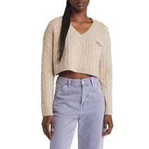 BDG URBAN OUTFITTERS 오버사이즈 케이블 니트 크롭 스웨터