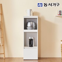 동서가구 네오 아리아 1200 다용도 주방틈새 수납장 NEO428, 화이트