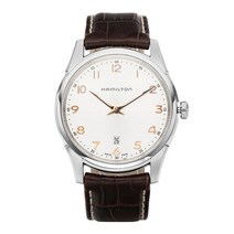 해밀턴 H38511513 재즈마스터 42mm 쿼츠 남성 가죽 시계