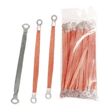 편조 케이블 접지선 연결 와이어 본딩 구리 접지 범퍼 100개, 주석 도금 알루미늄 6m -  300mm