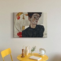 더 아트 컴퍼니 에곤쉴레 감성인테리어 명화그림 22종, 19. ES-검은 자화상