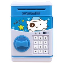 현금통 휴대용 차량용 금고 돼지 저금통 암호 돈 상자 현금 동전 절약 은행 금고 자동 예금 은행권 크리스마스 선물 WJ72, 05 F, 한개옵션1