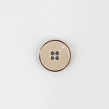 소뿔 에폭 단추, ivory 4개, 4개