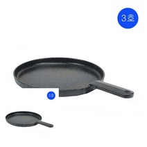 TYDL 통주물 원형후라이 주물 무쇠팬 3호, 1개