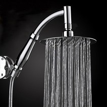 더준 스테인레스 해바라기 샤워기 헤드 원형, 1개