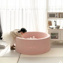 러블리 핑크 아기 원형 볼풀장 볼텐트 이니셜 자수 제작, 선택안함, 선택안함