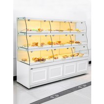 우드쇼케이스 카페 빵 진열대 디스플레이 캐비닛 사이드 서랍 유형 아일랜드 유리 상업 케이크 가게 쇼케이스 선반, 4. 색상