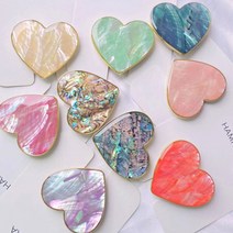 하트 홀로그램 스마트톡 핑거 그립톡 핸드폰거치대, 7번, 1개