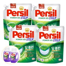 퍼실 파워젤 딥 클린 플러스 2.1L X 4개 +(150ml X 2개), 일반세탁기, 파워젤 4개
