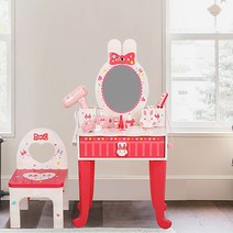 유아화장대 미니 원목 미용놀이 화장놀이 유아 화장대 세트