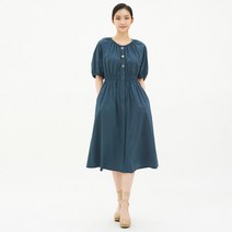 베스띠벨리 버튼디테일노카라셔링원피스 BEOAF7563