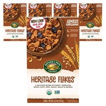 네이쳐스패스 헤리티지 플레이크 시리얼 통밀 프로틴 베지테리안, 375g, 5개