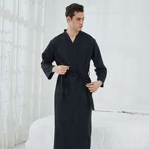 안티프래질 Men Casual Thin Bathrobe Women Couple Robes Summer Loose Tracksuit Loungewear Sleepwear Long