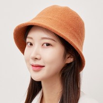 여성 겨울 니트모자 무봉제벙거지 무챙버킷햇 조절가능