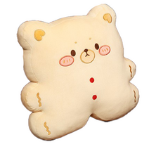 네이처타임즈 쿠키곰 인형 베개 담요쿠션 바디필로우, 베이지 버터 쿠키