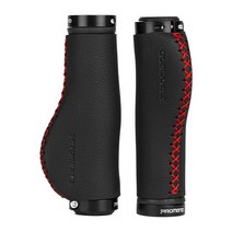 자전거 보조손잡이 핸들 그립 바엔드promend 섬유 가죽 도시 산악 자전거 스쿠터 mtb 자전거 핸들 커버 핸들 엔드 미끄럼 방지 알루미늄 잠금 1 쌍 151, GR502 블랙