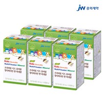 JW중외제약 프리미엄 키즈 츄어블 멀티비타민 앤 미네랄 6개