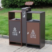분리수거장 재활용장 쓰레기 하우스 간이 주택 아파트 창고 학교 컨테이너 시스템 재활용품, Type C 아연 도금-브라운