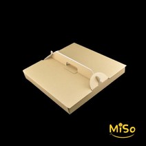 크라프트피자박스 손잡이피자박스 친환경피자박스 무지피자박스 파이박스 파전박스 12인치 4각 100개, 12인치4각