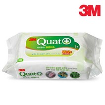 3M 쿼트 플러스 살균 티슈 80매입 위생적인 항균 물티슈 어린이집