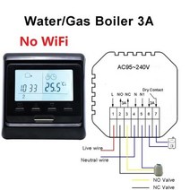 MINCO 열 프로그래밍 가능 스마트 와이파이 온도 조절기 전기 난방 따뜻한 바닥 컨트롤러, Water Gas Boiler 2, CHINA
