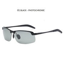 Sun Glasses Day Night Vision 운전사의 안경 Photochromic Sunglasses 남성 편광 운전 카멜레온 안경 남, 08 BLACK - CHAMELEON, 1개