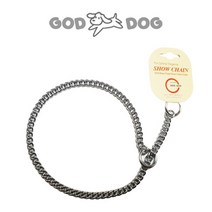 지오디독 쇼 체인 커브 2.0 [실버]-대형견-Curve Chain, 40cm
