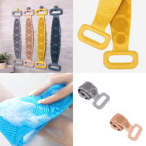 실리콘 때밀이 타월 브러쉬 욕실 샤워용품 등밀이 바디 타올, 1P(색상랜덤)