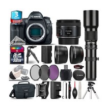 캐논 5d mark4 DSLR Canon EOS 5D Mark IV Camera + 50mm 500mm - 4 Lens Kit 32GB 2yr Warranty