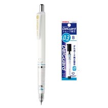 제브라 델가드 샤프 MAS85 화이트, 0.0.3mm 본체+샤프심0.3mm), 1세트