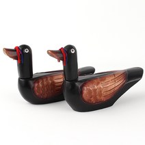 M 흙기러기한쌍 l 원앙목조각 함들이 외국인선물