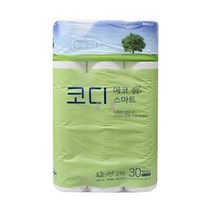 물에잘녹는 두루마리휴지 코디 에코 스마트 화장지 30롤 먼지없는 비데용 코스트코 홈쇼핑, 상세페이지 참조