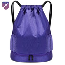 헬스수영등산 백팩 다용도, CUI 건습 분리 퍼플