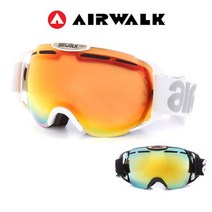에어워크(AIRWALK) 에어워크 AW-110 미러렌즈 보드 스키고글, 화이트