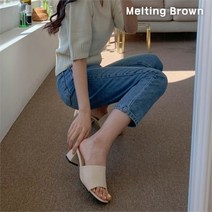 로즈블로썸 멜팅브라운 여성 데일리 선생님 미들힐 슬리퍼 9color (8259316)