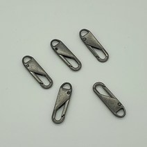 비너형 지퍼고리 클립 손잡이 블랙 5P 부자재 옷 수선 가방 점퍼 교체 수리 셀프