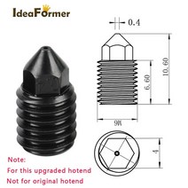 레이저프린터 2020 새로운 업그레이드 된 알루미늄 합금 X1Carbon 탄소 섬유 코어 키트 diy 3D 프린터, 1pcs 0.4mm nozzle