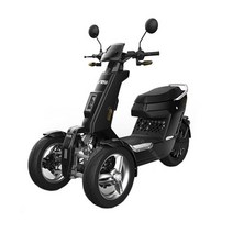 전기 전동 삼륜 3륜 오토바이 이동성 스쿠터 3륜 세발자전거 eec 2000w 72v, 검은색